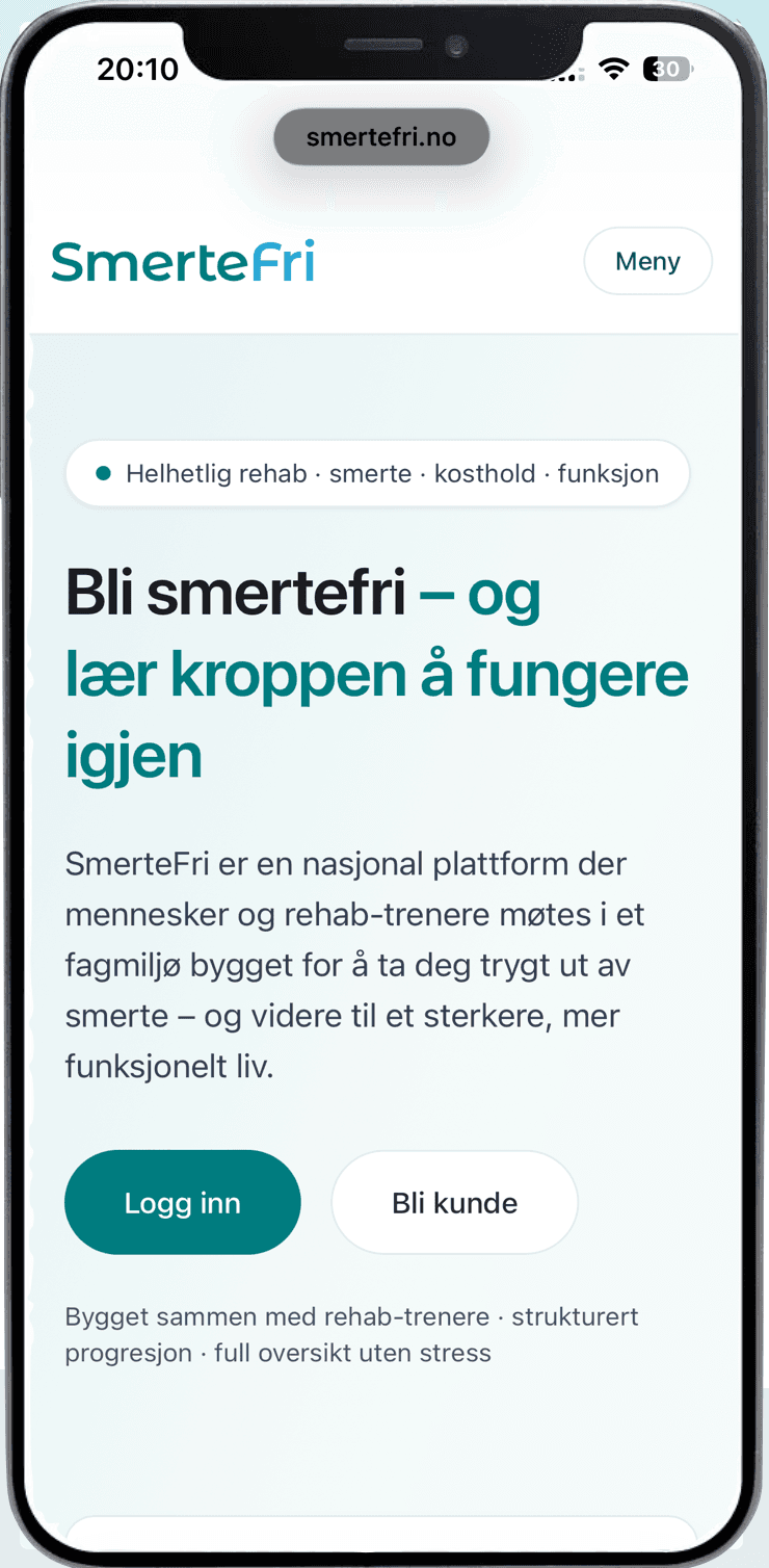SmerteFri – mobilvisning